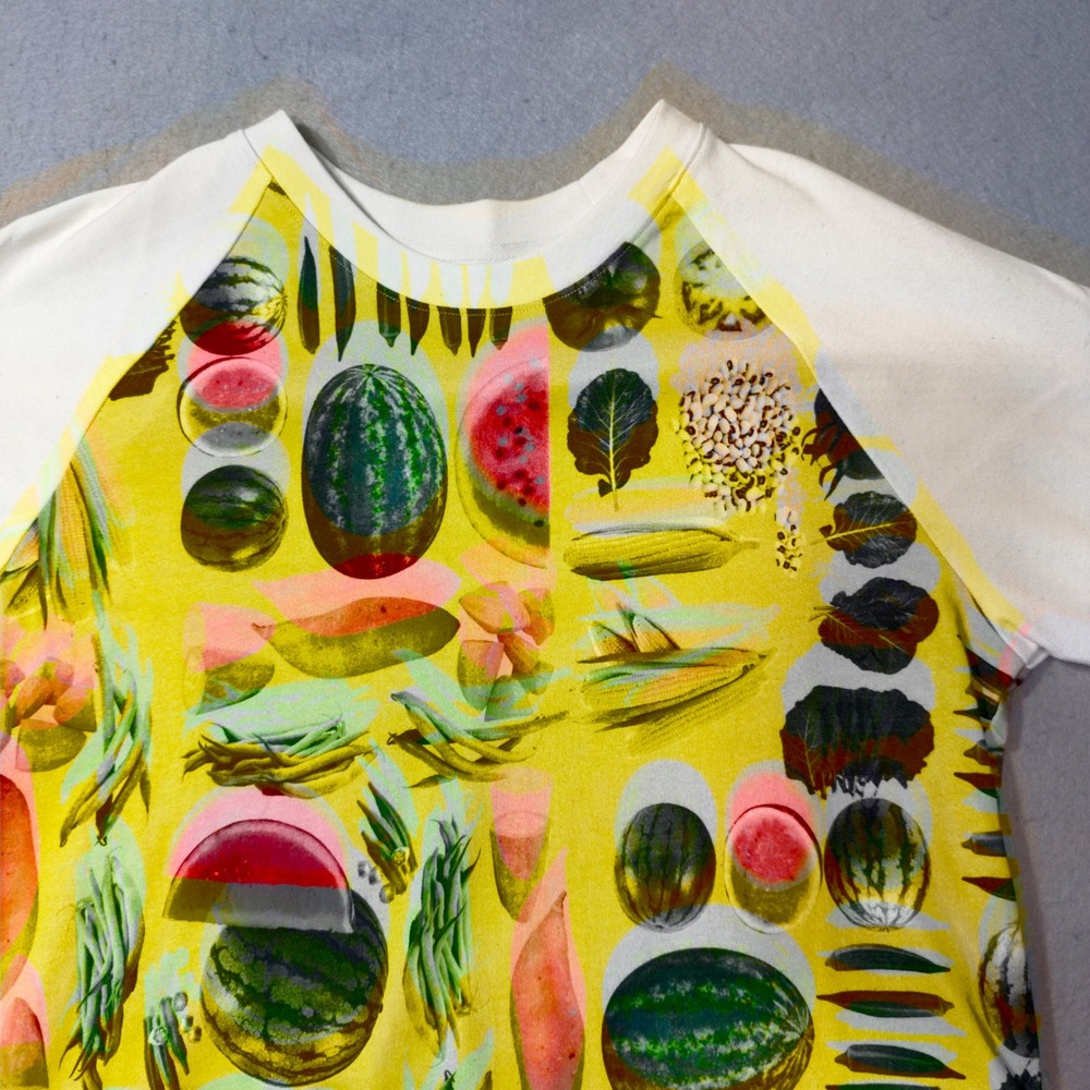 Denim Tears African Diaspora Goods Harvest Print‎ Raglan T-Shirt Mens Medium
